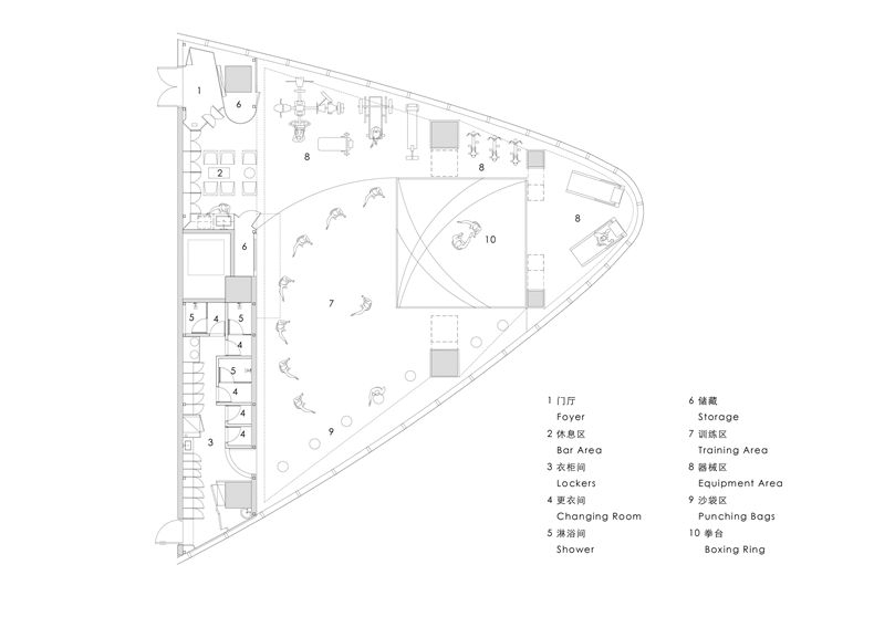 BWAO Muay Thai Space 平面图