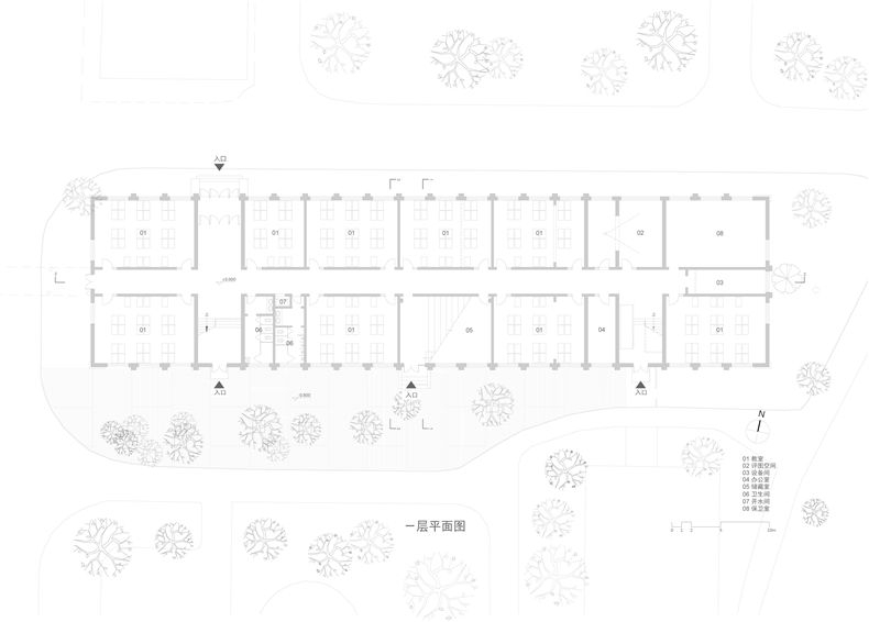 1F Plan Ch No.5 Teaching Buiding