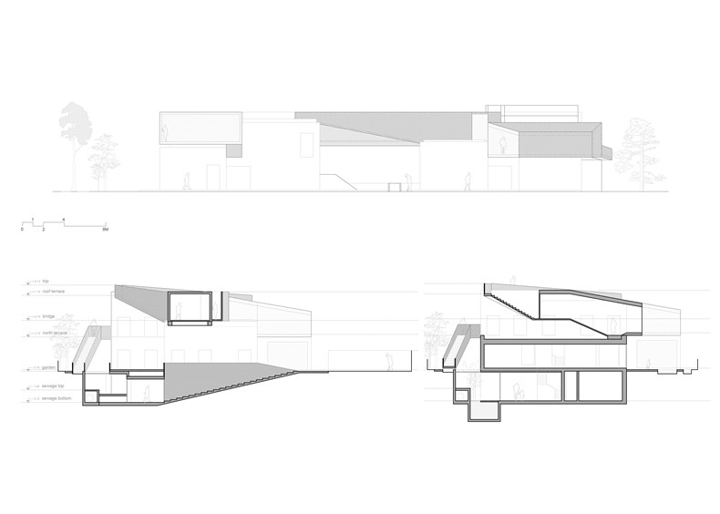 two section - elevation