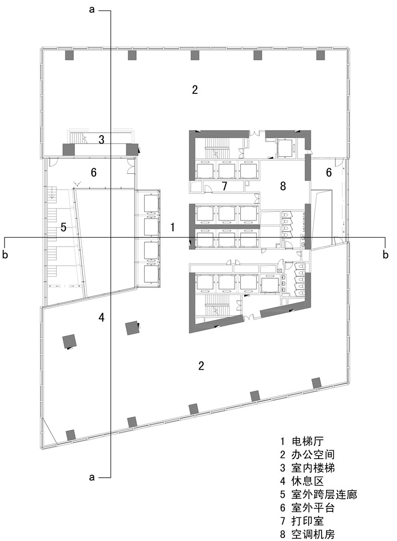 a 7标准层平面图