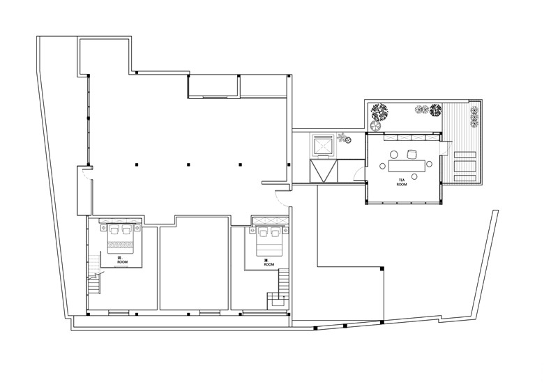 三层平面图the third floor plan