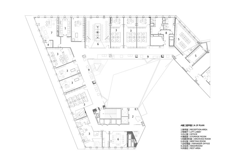 A2F Plan丨二层平面图 1