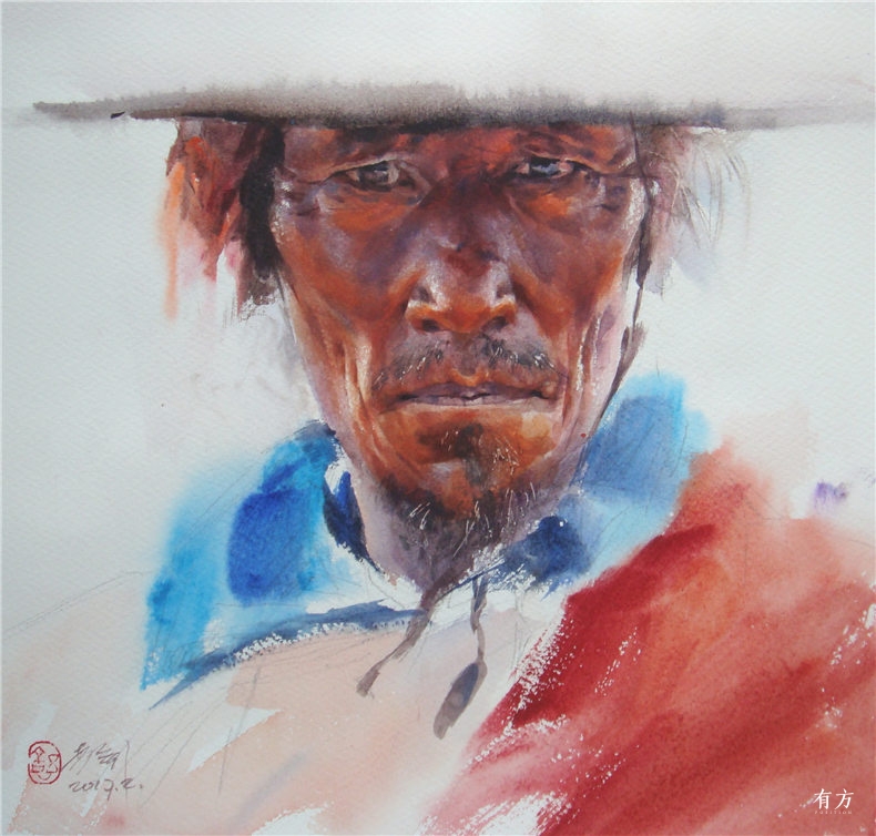 00-李舒西藏人物画02