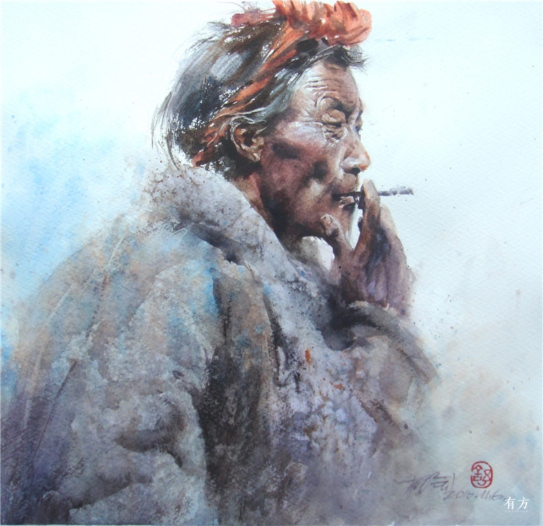 00-李舒西藏人物画06