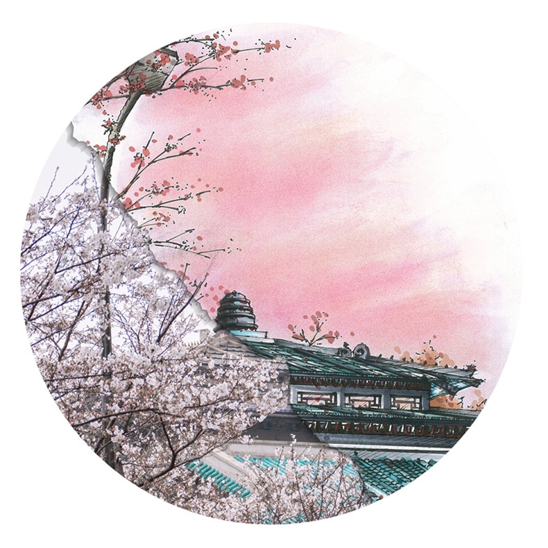 00-武大樱花手绘06