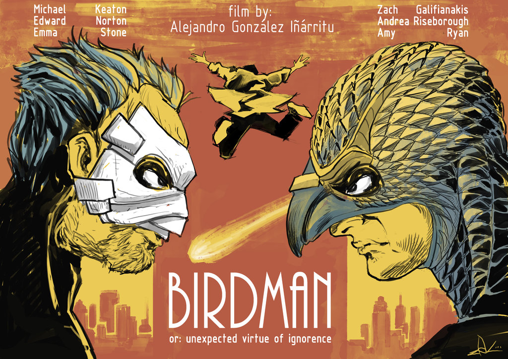 birdman fan poster by ziekon d8fbd23