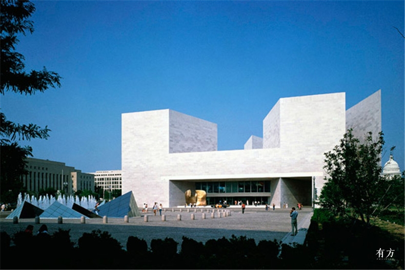 100张照片回顾贝聿铭的100岁人生32 国家美术馆东馆1978年