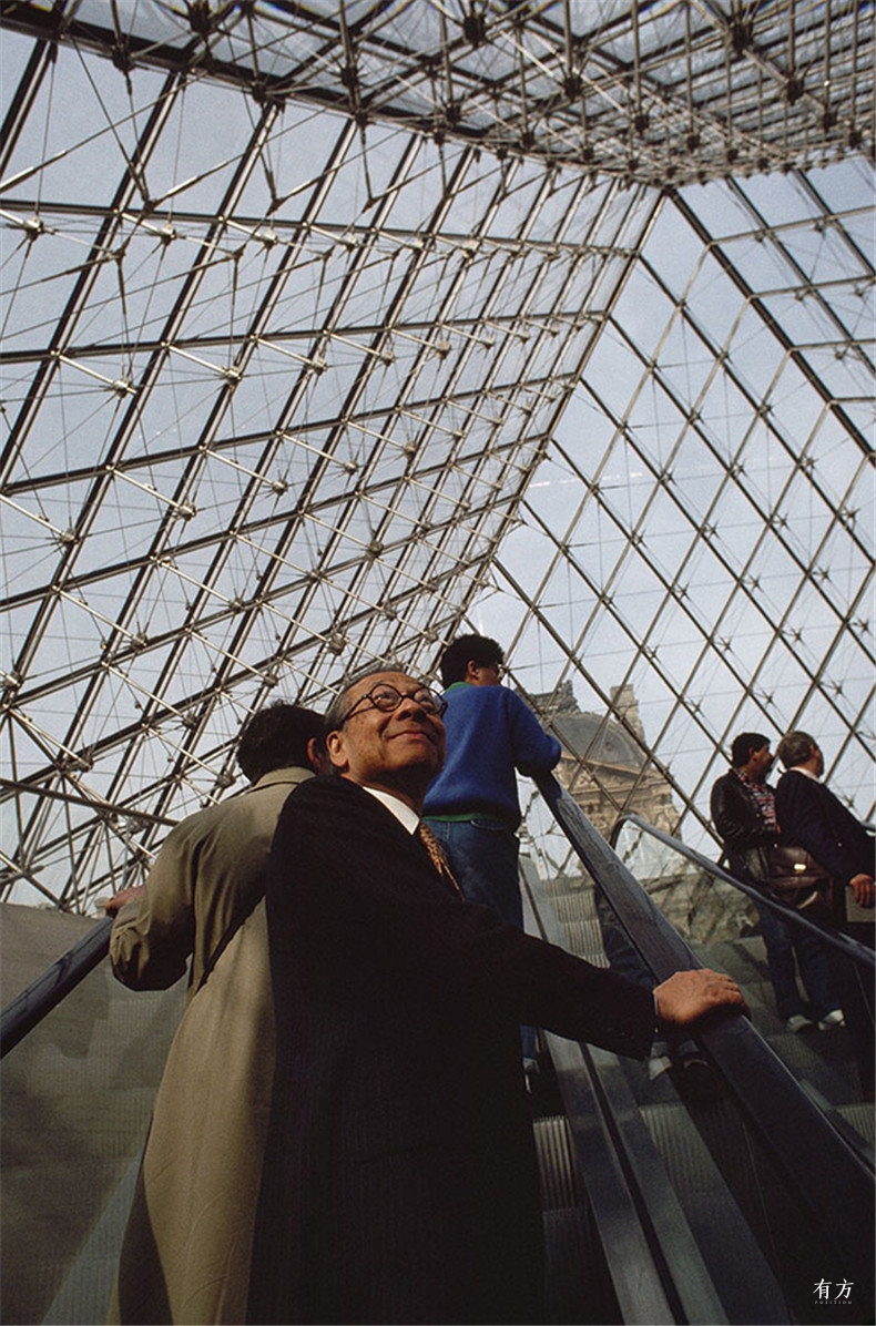 100张照片回顾贝聿铭的100岁人生56 贝聿铭与卢浮宫
