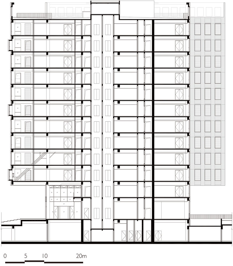 高层建筑剖面图-华鑫天地-有方