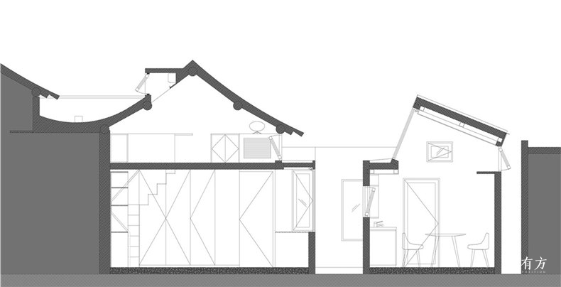 05 北京 烂漫胡同66号院剖面图 BWAO 有方
