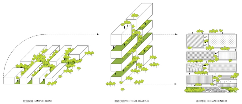 垂直校园理念 清华大学海洋中心