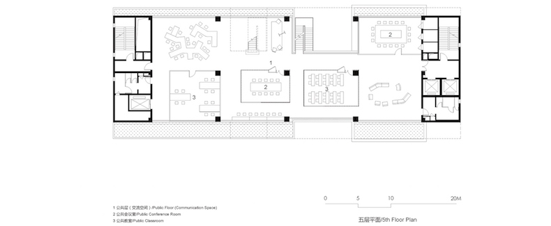 清华大学海洋中心五层平面图