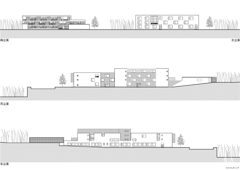 岱山小学平面立面图2