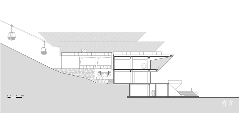千岛湖进贤湾 东部小镇索道站 剖面图3 3
