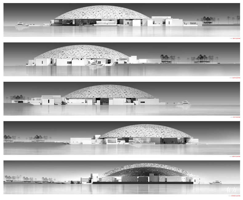 立面图Exterior elevations Architecte Jean Nouvel