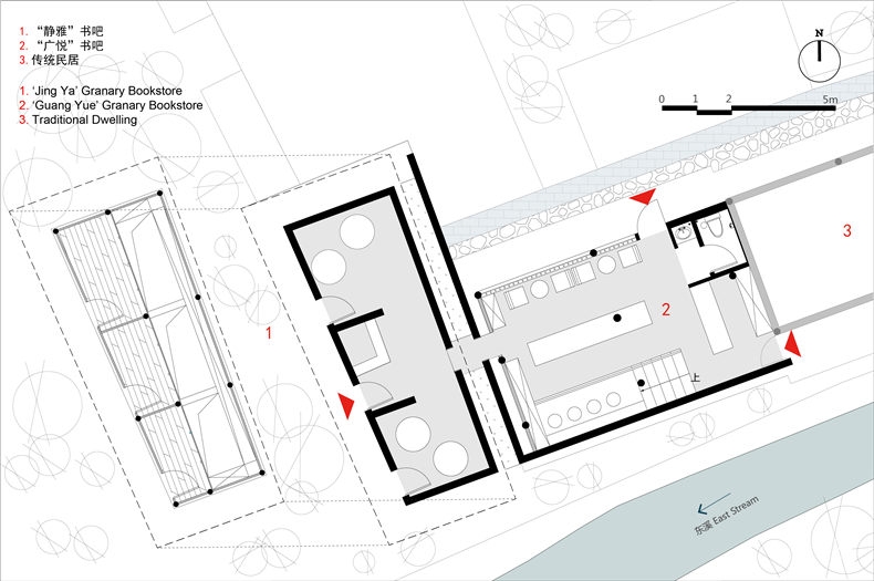 书吧平面图 Plan of Granary Bookstores 副本