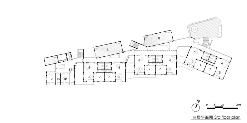 04 三层平面图 3F plan