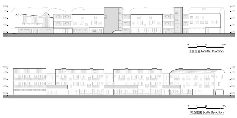 05 南北立面图 North south elevation