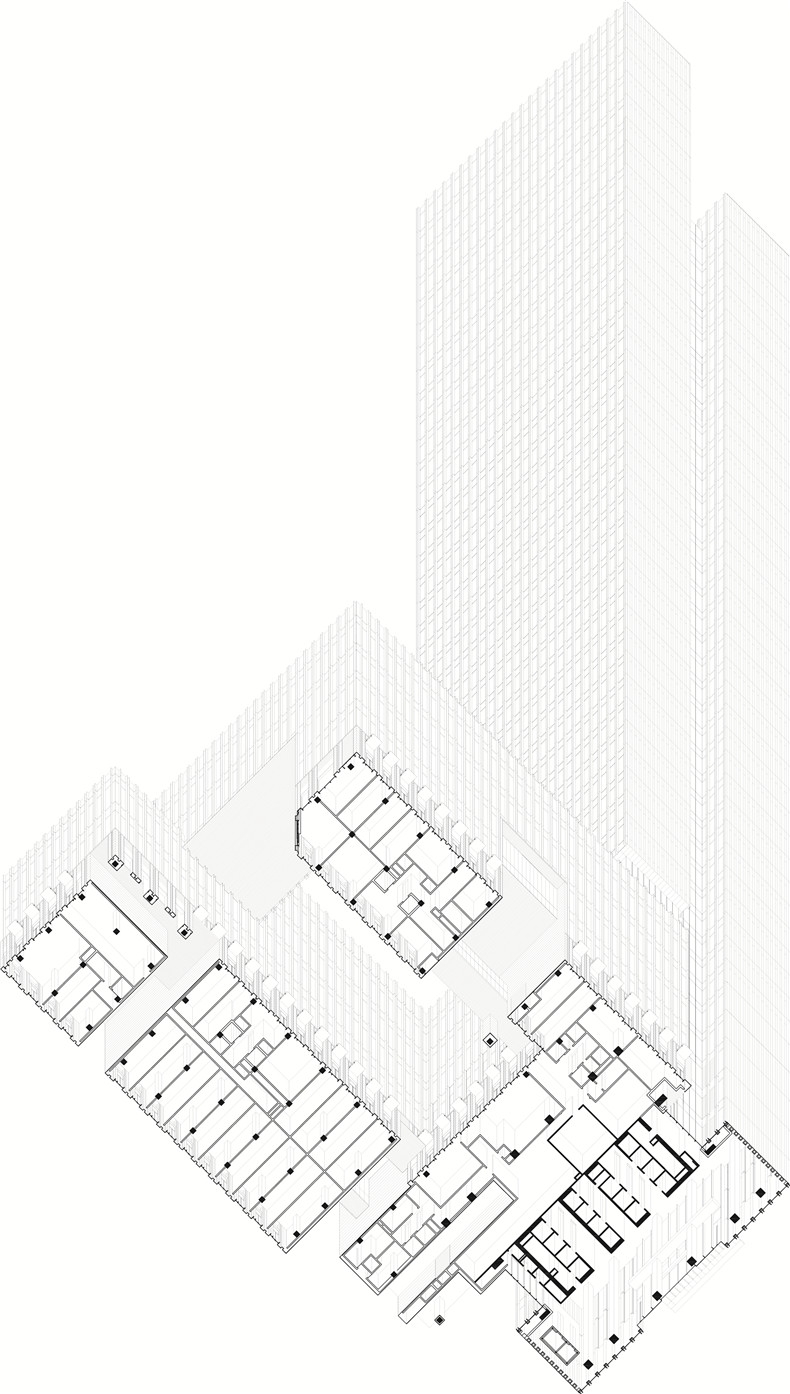 图7建筑仰轴测图