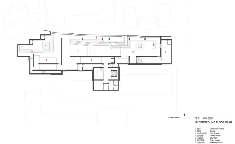 地下一层平面 underground floor