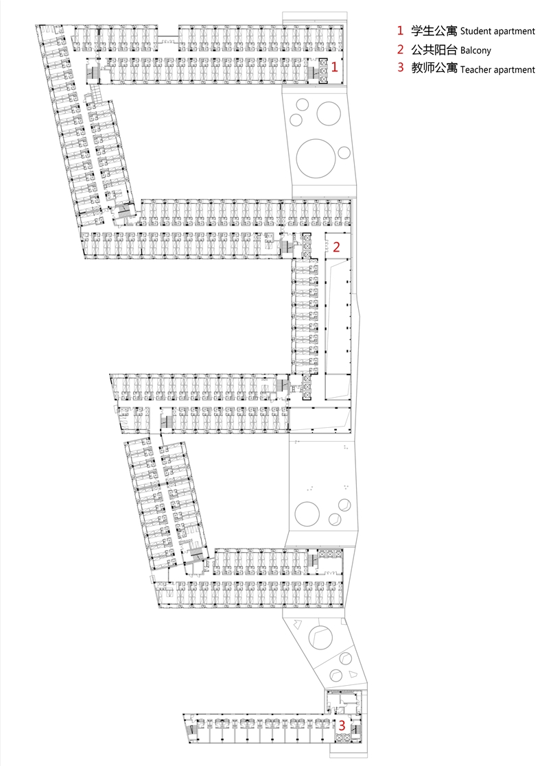 03二层平面图 First floor plan