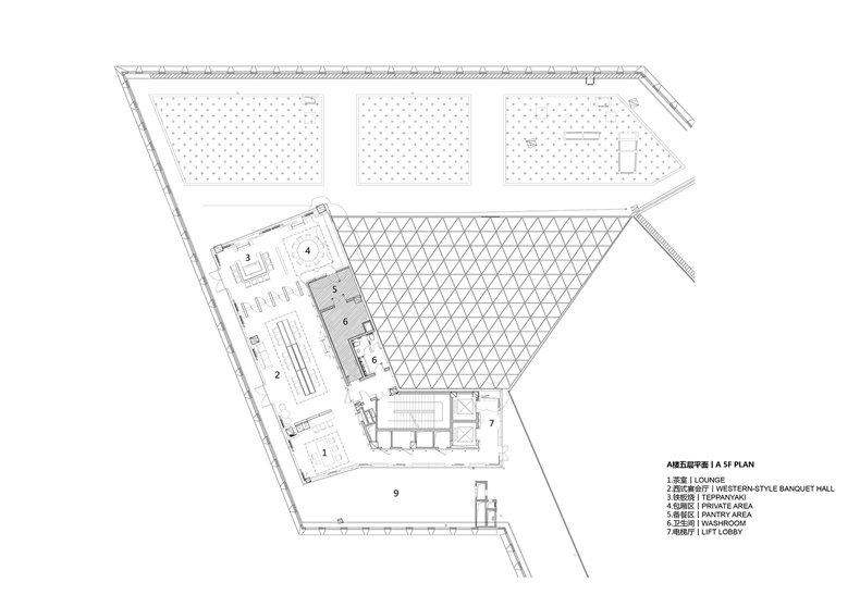 A5F Plan丨五层平面图