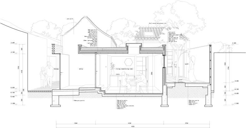 28-客厅剖面-Section-drawing-of-living-room