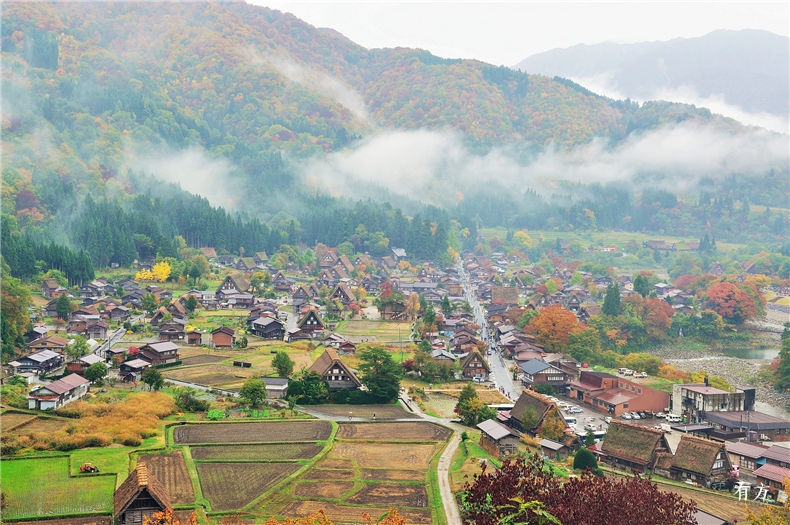 0白川乡风景 1