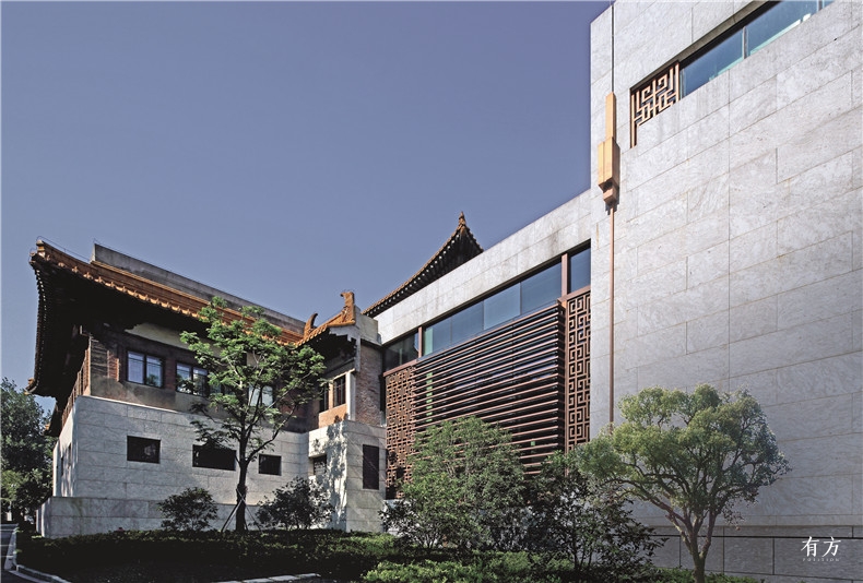 Junction area between the reserved old main hall and the newly built gallery of history Photography Zhang Guangyuan