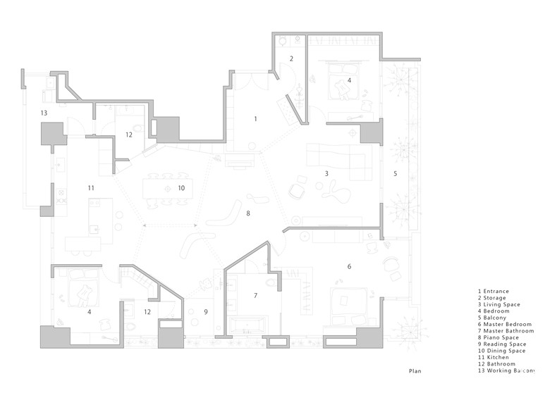 平面圖 by Very StudioChe Wang Architects