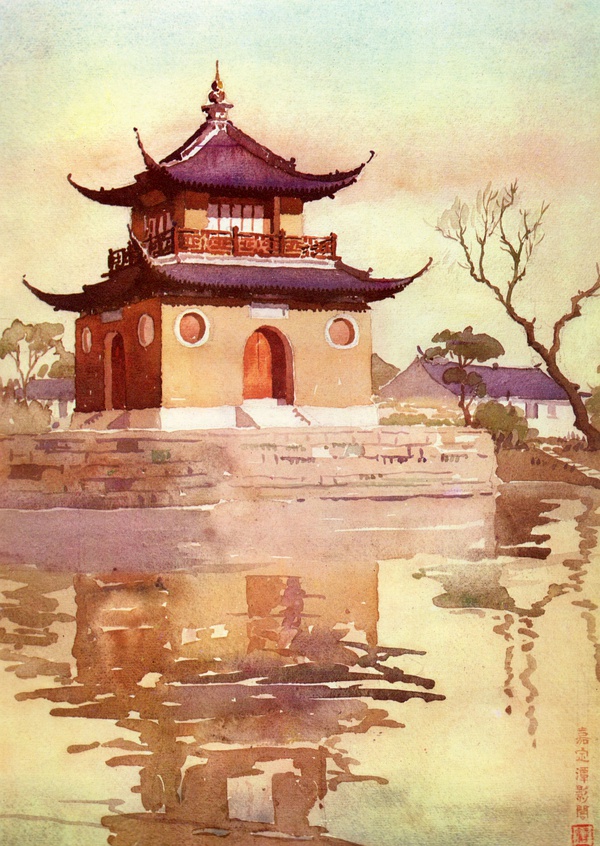 建筑绘12丨童寯:不强求水彩的"彩" – 有方