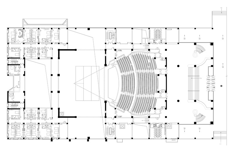 00-清华院渭南文化艺术中心-大剧场一层平面图